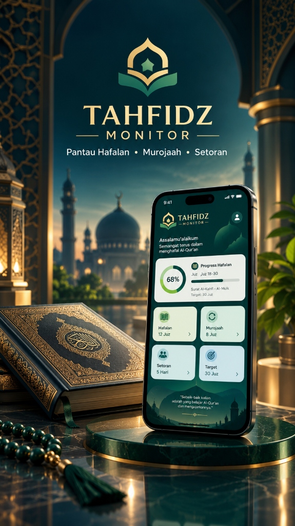 Tahfidz Monitor Hero Mockup